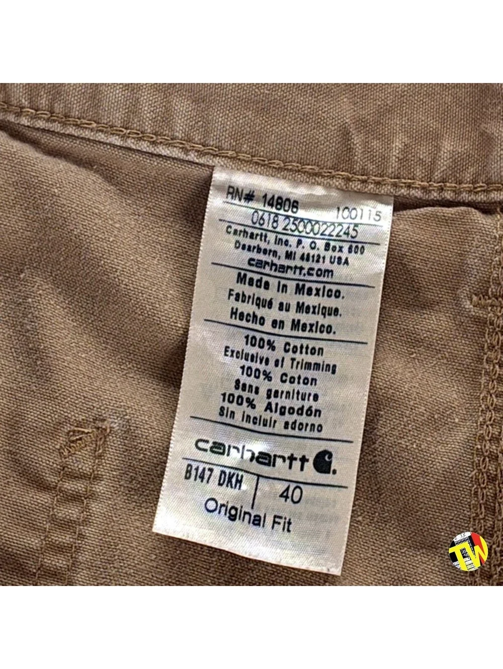 Carhartt B147 Work Shorts Duck Canvas Carpenter Utility